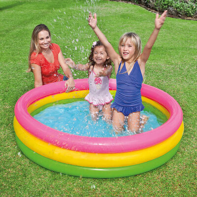 Intex Piscina inflable con 3 anillos Sunset 147x33 cm