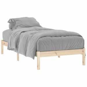 vidaXL Estructura de cama sin colch&oacute;n madera maciza de pino 100x190 cm