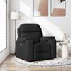 vidaXL Sill&oacute;n reclinable de tela negro