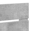 vidaXL Cabecero Gris Concreto 90 cm Madera contrachapada