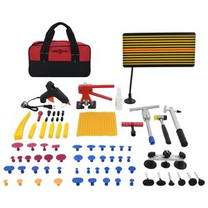 vidaXL Set de reparaci&oacute;n de abolladuras sin pintura XXL 75 piezas