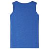 Camiseta de tirantes infantil azul m&eacute;lange 140