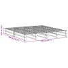 vidaXL Estructura de cama sin colch&oacute;n madera maciza blanca 200x200 cm