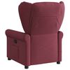 vidaXL Sill&oacute;n de masaje reclinable el&eacute;ctrico tela rojo tinto