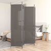 vidaXL Biombo divisor de 4 paneles de tela gris antracita 200x220 cm