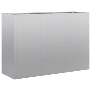 vidaXL Jardinera 120x40x80 cm de acero galvanizado