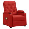 vidaXL Sill&oacute;n de masaje el&eacute;ctrico cuero sint&eacute;tico rojo tinto