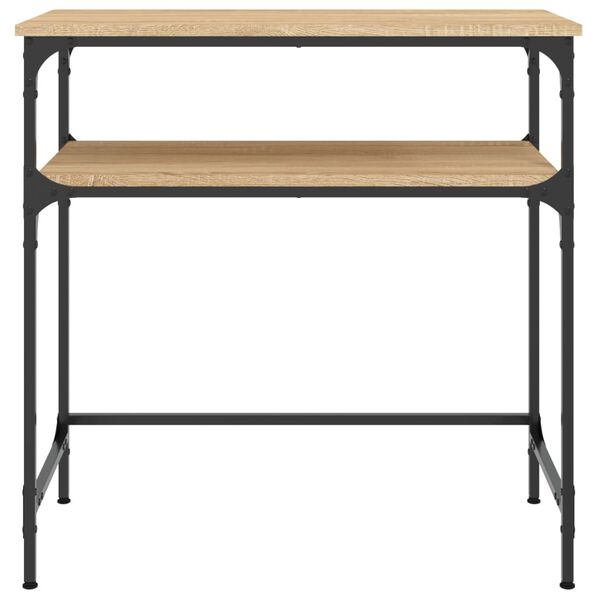 vidaXL Mesa consola madera de ingenier&iacute;a roble Sonoma 75x35,5x75 cm