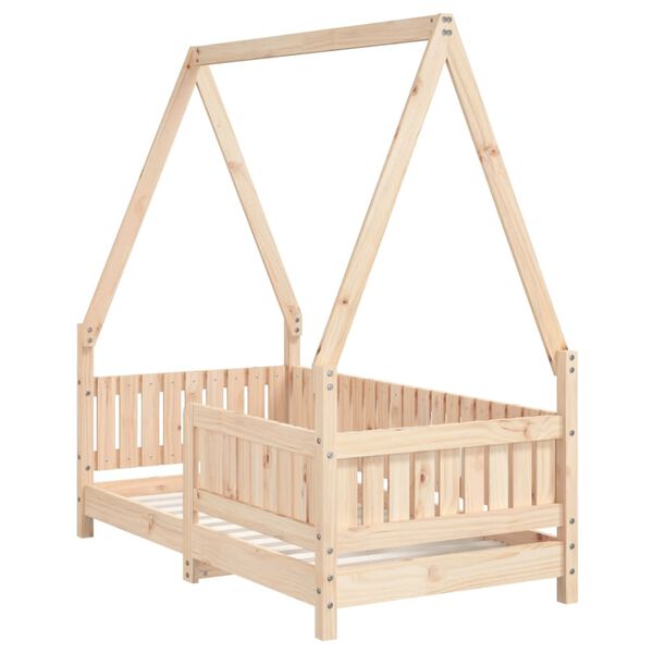 vidaXL Estructura de cama para ni&ntilde;os madera maciza de pino 70x140 cm
