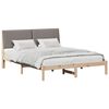 vidaXL Estructura de cama Marr&oacute;n 160 x 200 cm Madera de pino macizo