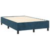 vidaXL Cama box spring con colch&oacute;n terciopelo azul oscuro 120x200 cm
