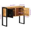 vidaXL Mueble consola madera maciza de mango 90x35x75 cm