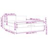 vidaXL Estructura de cama otomana con colch&oacute;n tela gris topo 200x200cm