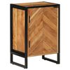 vidaXL Mueble de ba&ntilde;o madera maciza de acacia y hierro 40x30x60 cm