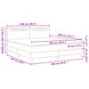 vidaXL Cama tipo Box Spring Gris 180 x 200 cm Cuero sint&eacute;tico