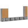 vidaXL Conjunto de mueble para TV de pared 6 pcs Gris Sonoma