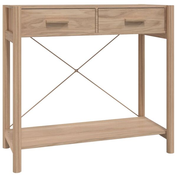 vidaXL Mesa consola de madera contrachapada 82x38x75 cm