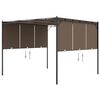vidaXL Cenador de jard&iacute;n con cortina lateral gris taupe 3x3x2,25 m