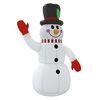 vidaXL Mu&ntilde;eco de nieve inflable con LEDs 300 cm