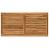vidaXL Encimera Rectangular Madera de teca maciza Natural