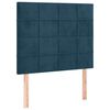 vidaXL Estructura de cama sin colch&oacute;n terciopelo azul oscuro 80x200 cm