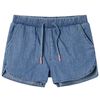 vidaXL Pantalones cortos infantiles azul vaquero 116
