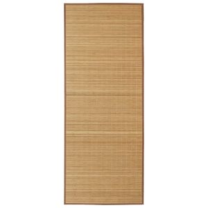 vidaXL Alfombra rectangular de bamb&uacute; marr&oacute;n 150 x 200 cm