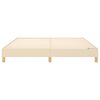 vidaXL Estructura de cama con somier tela color crema 160x200 cm
