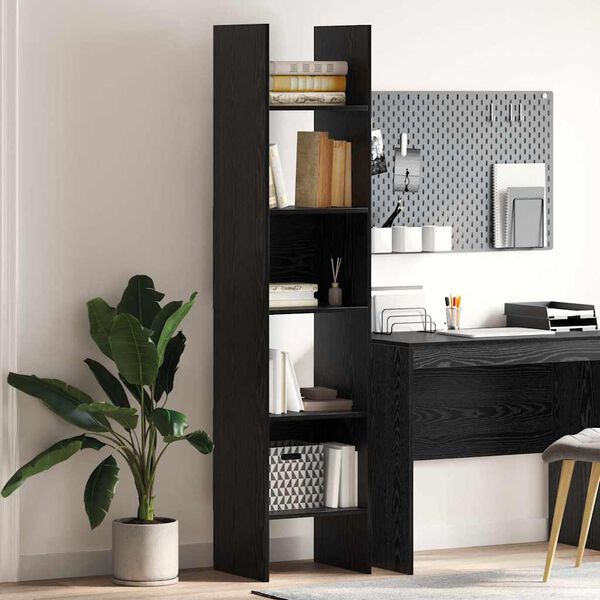 vidaXL Librer&iacute;a Roble Negro 40 x 35 x 180 cm Madera de ingenier&iacute;a