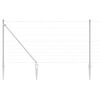 vidaXL Valla de alambre soldado con picos 25 x 1,2 m Acero Galvanizado
