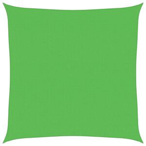 vidaXL Toldo de vela HDPE verde claro 160 g/m&sup2; 5x5 m