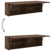 vidaXL Mueble de pared baño madera ingeniería roble marrón 100x25x30cm