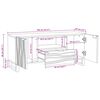 vidaXL Unidades de TV con caj&oacute;n 105 x 33 x 46 cm Madera contrachapada