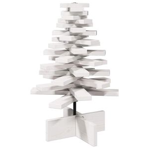 vidaXL &Aacute;rbol de Navidad de adorno madera maciza pino blanco 60 cm