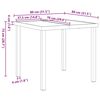 vidaXL Conjunto de Comedor de Jard&iacute;n 3 pcs Negro y Gris