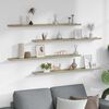 vidaXL Estantes de pared 4 unidades roble Sonoma 100x9x3 cm