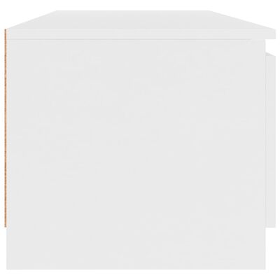 vidaXL Mueble para TV madera contrachapada blanco 140x40x35,5 cm