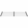 vidaXL Marquesina puerta policarbonato negro y transparente 239x90 cm