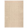 vidaXL Alfombra ZIZUR aspecto yute interior/exterior beige 200x290 cm