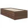 vidaXL Sof&aacute; cama Roble Marr&oacute;n y Negro 90 x 200 cm Madera de ingenier&iacute;a