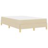 vidaXL Cama tipo Box Spring con colch&oacute;n Crema 120 x 190 cm tela