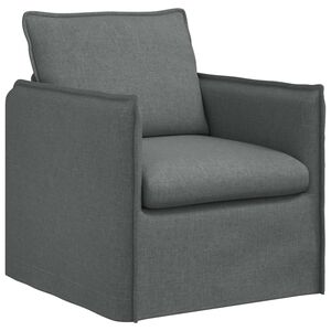 vidaXL Sof&aacute; Gris oscuro 75 x 82 x 85 cm tela