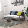 vidaXL Sof&aacute; cama extra&iacute;ble madera maciza de pino gris 2x(90x200) cm