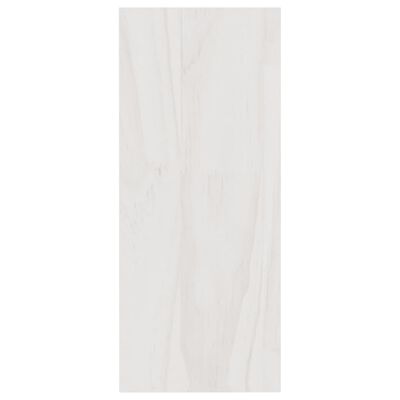 vidaXL Estantería madera maciza de pino blanco 40x30x71,5 cm