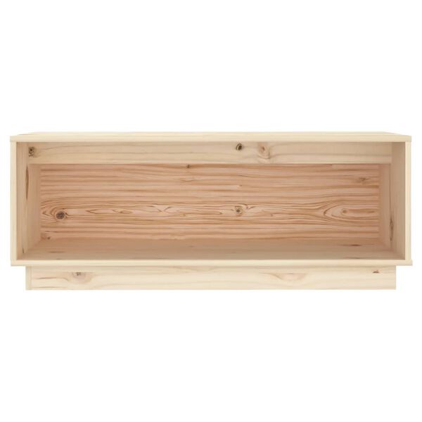 vidaXL Mueble de TV de madera maciza de pino 90x35x35 cm