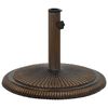 vidaXL Base de sombrilla de hierro fundido bronce 45x45x30 cm