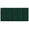 vidaXL Cabecero de cama acolchado Hanko terciopelo verde oscuro 100 cm