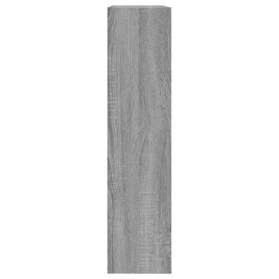 vidaXL Zapatero de madera de ingeniería gris Sonoma 80x21x87,5 cm