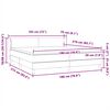 vidaXL Cama box spring con colchones terciopelo gris claro 180x210 cm