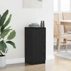 vidaXL Aparador Roble Negro 30 x 30 x 70 cm Madera de ingenier&iacute;a